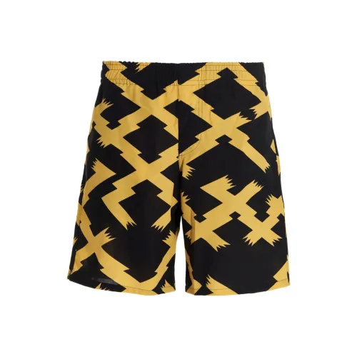 LOEWE Черные Желтые Мужские Повседневные Шорты