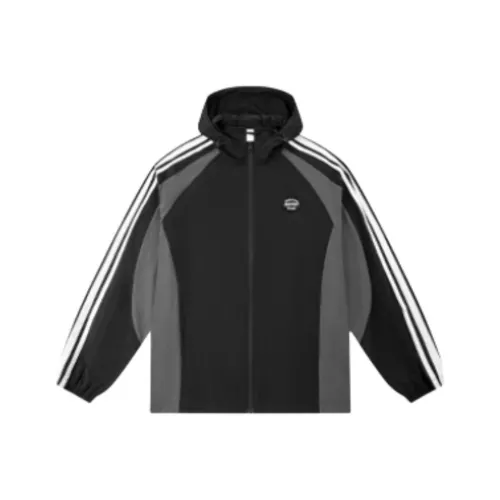 QIAODAN Sports Life Collection Тренчкот Мужской Черный Черный песок Серый