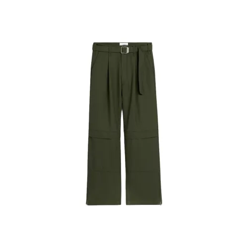 AMIPARIS SS25 Карго Брюки Мужские Оливково-Зеленые