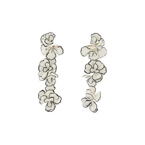 ZARA Эпоксидная смола Металл Железо Латунь Титан Серьги Женские Белые