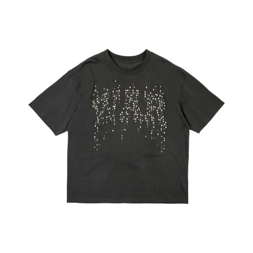 RESERFF Короткий рукав Модный бренд Лето 100% хлопок T-рубашка Мужская Черная Серый