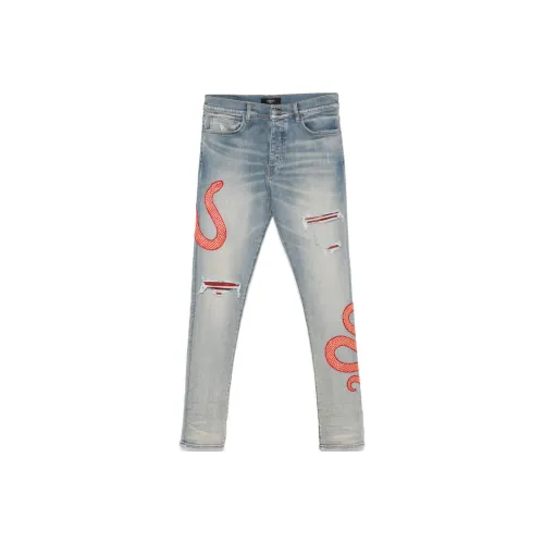 AMIRI Men's Blue Jeans AMIRI Мужские синие джинсы