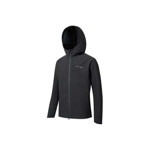 Saucony Ткани вязаные Пальто Мужской Глубокий черный