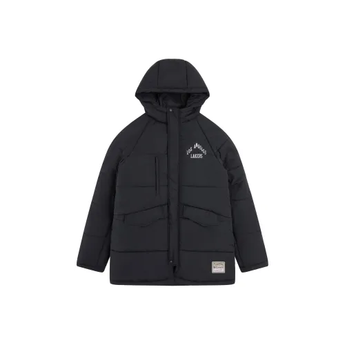 MITCHELL NESS Хлопковый пуховик унисекс черного цвета