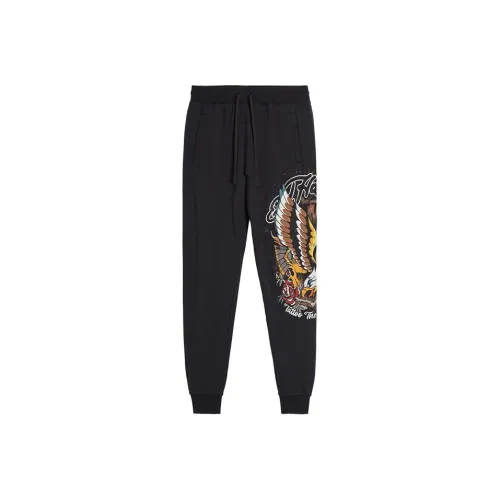 Ed Hardy Черные Мужские Повседневные Штаны
