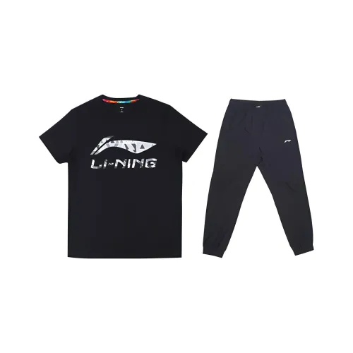 LiNing Повседневная Спортивная Одежда Мужская Черная