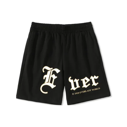EVERLAST Свободный крой Шорты Унисекс Чисто черный