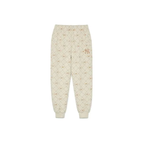 Mlb Base Logo Повседневные штаны Унисекс Темный крем