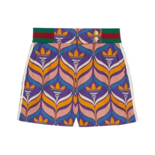 GUCCI X ADIDAS Originals GUCCI X ADIDAS Collaboration SS22 Повседневные шорты Унисекс Многоцветные