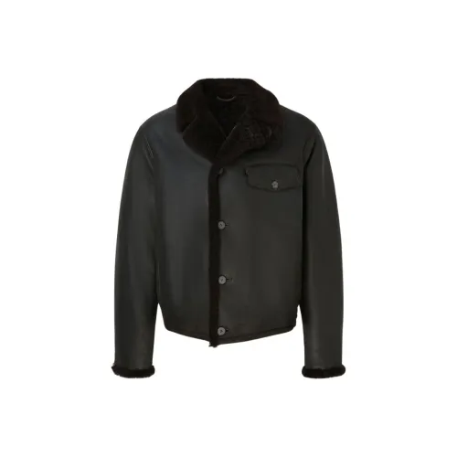 AMANI FW24 Кожаная куртка мужская темно-коричневый цвет