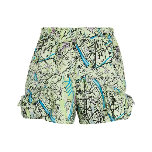 FENDI Повседневные шорты Мужские Зеленые