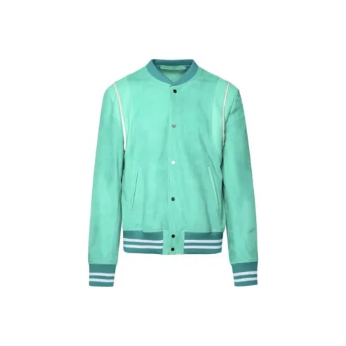 SALVATORE SANTORO Кожа Куртка Мужская Зеленая