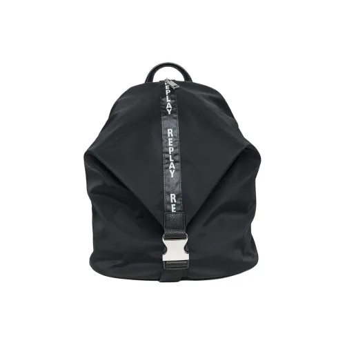 REPLAY Полиэстер Рюкзак Унисекс Черный