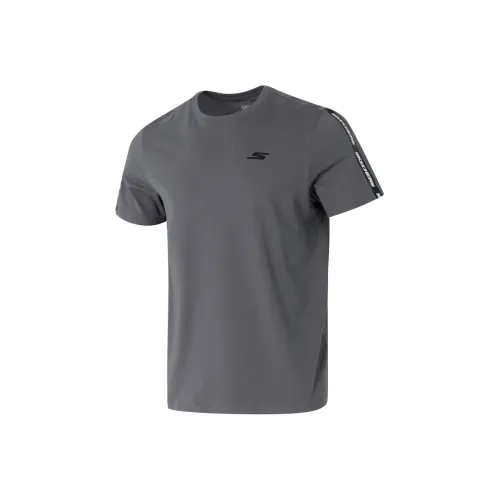 Skechers Sportlife Серый 00Z8 Мужская T-рубашка