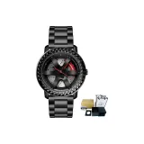 Чисто черный стальной браслет