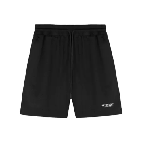 REPRESENT Черные Мужские Повседневные Шорты
