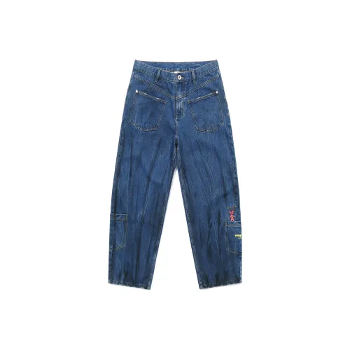 Guuka Темно-синие унисекс джинсы