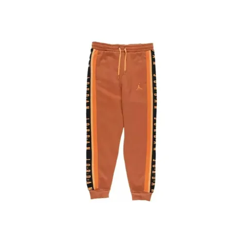 Найк Вязаные Тренировочные Штаны Мужские Оранжевые