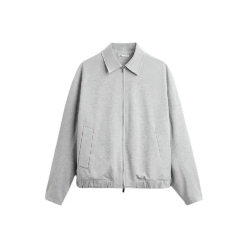 ZARA Куртки и Пальто Мужской Светло-Серый