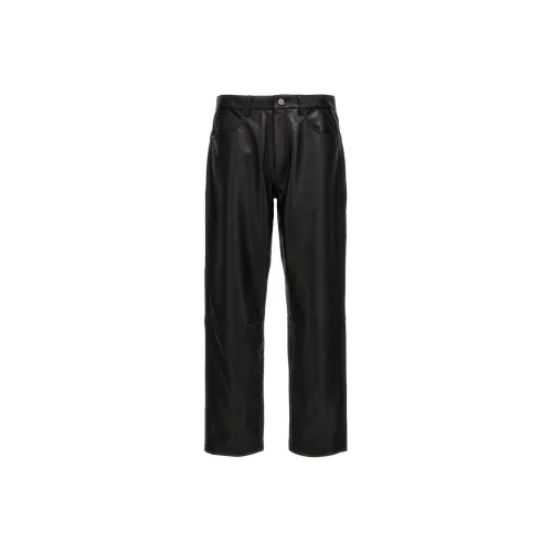 Sunflower Кожаные брюки Мужские Черные