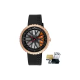 Чёрный, розовый, золотой, ремень