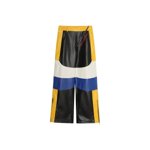 AFGK FW24 Кожаные штаны Унисекс Разноцветные