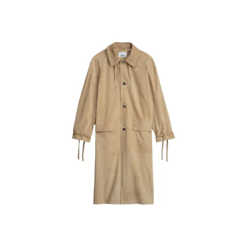 ZARA Бежевый Мужской Тренч