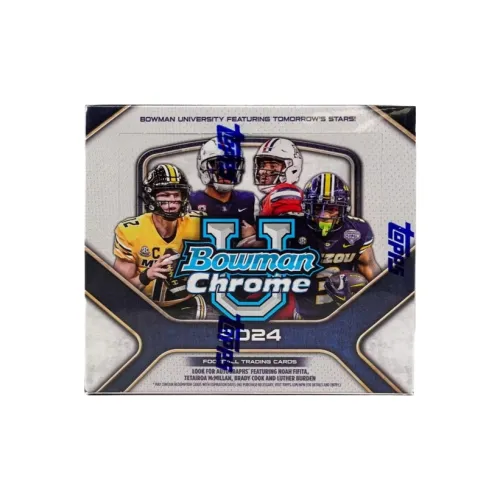 Topps 2024 Topps Bowman University Chrome Jumbo Rugby University Star Card Спортивные карты Целая коробка