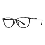 82414 B2 - Ярко-черная оправа - Матовая черная/Матовый белый Temple