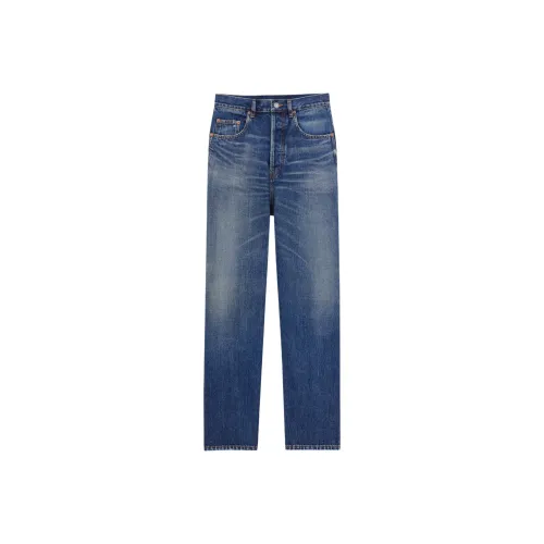 SAINT LAURENT Blue Men's Jeans SAINT LAURENT Синий Мужские Джинсы