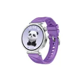 Лиловый, официальный, в одном стиле, ремешок с ромбовидным вырезом.