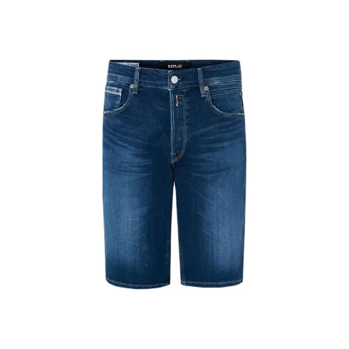 REPLAY Повседневные шорты Мужские Синие