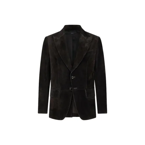 TF SS25 Кожа Куртка Мужская Черная