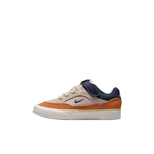 Nike SB MALOR Slip-resistant Abrasion-resistant Low Top Skateboard Shoes Коричневый Синий Детский