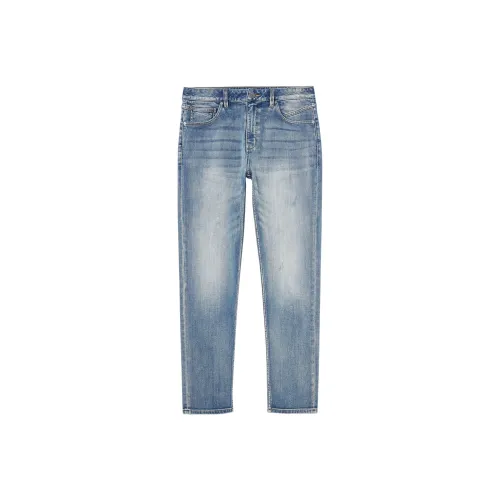 JACK JONES E42 Medium Denim Blue Men's Jeans JACK JONES E42 Средний деним синий мужской джинсы