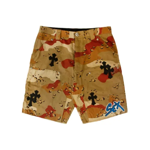 Chrome Hearts Повседневные шорты Мужские Коричневые