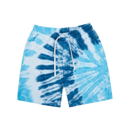 New Era Синие с Белым Надпись Унисекс Повседневные Шорты