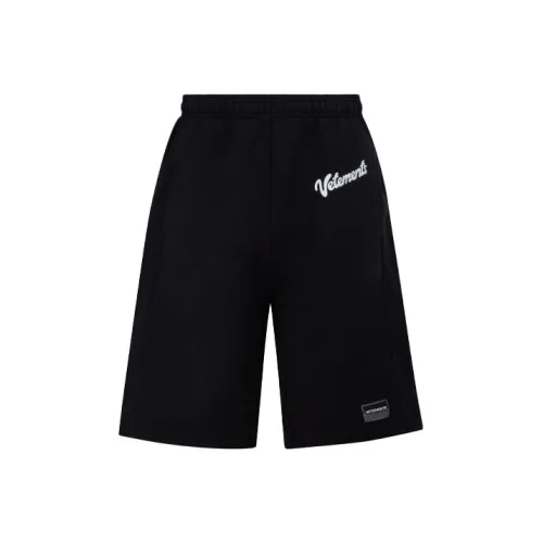 Vetements Черные Унисекс Повседневные шорты