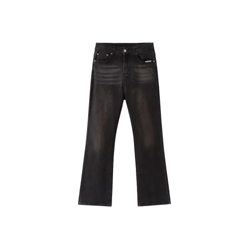 XINYINSU 24FW Джинсы Унисекс Темно-серый