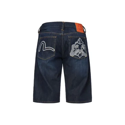 EVISU Джинсовые шорты Мужские Джинсовый синий