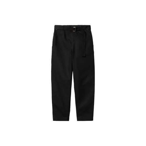 Sacai X Carhartt WIP FW23 Co Брендированная Серия Черные Унисекс Повседневные Брюки