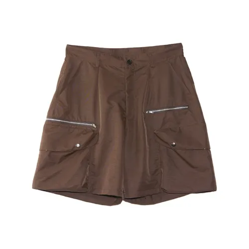 ROARINGWILD ARCH Коричневые унисекс шорты карго