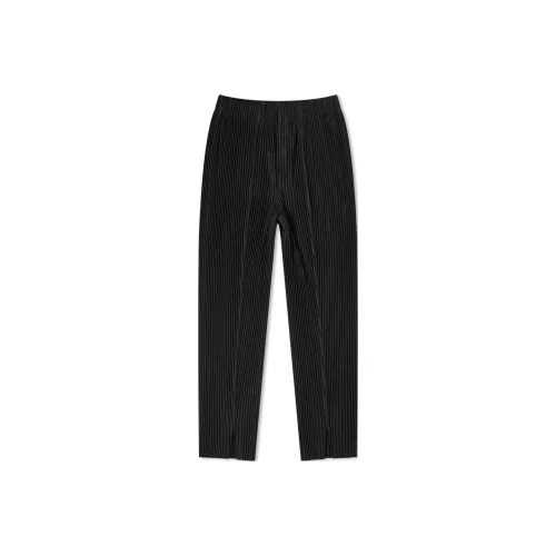 Homme Plissé Issey Miyake Повседневные брюки Мужские Черные