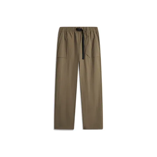 LINING Sports Life Collection Тик Коричневый Мужские Повседневные Штаны