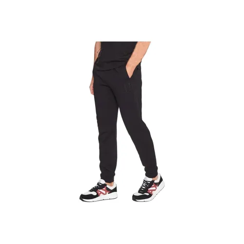 EMPORIO ARMANI SS23 Вязаные тренировочные брюки Мужской Черный