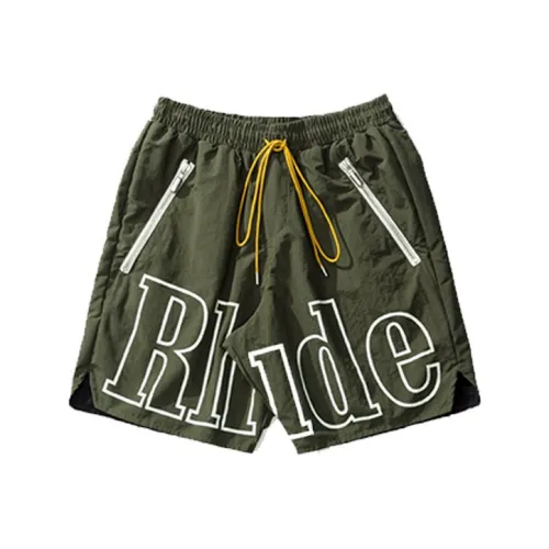 RHUDE Зеленые Мужские Повседневные Шорты