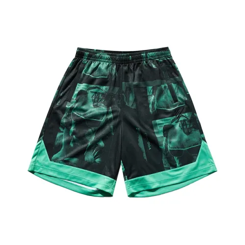 ANTA Loose Fit Shorts Men's Youth Green ANTA Свободный крой Шорты Мужские Молодежный Зеленый