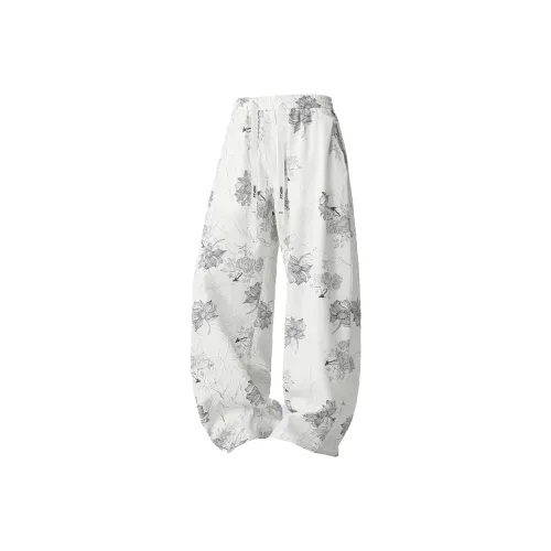 HOKLV Повседневные брюки Унисекс Lotus Pattern