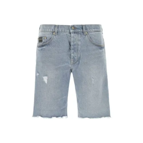 VERSACE JEANS Джинсовые шорты Мужские Светло-синие