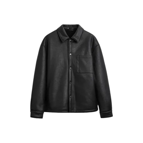 ZARA Мужские кожаные куртки